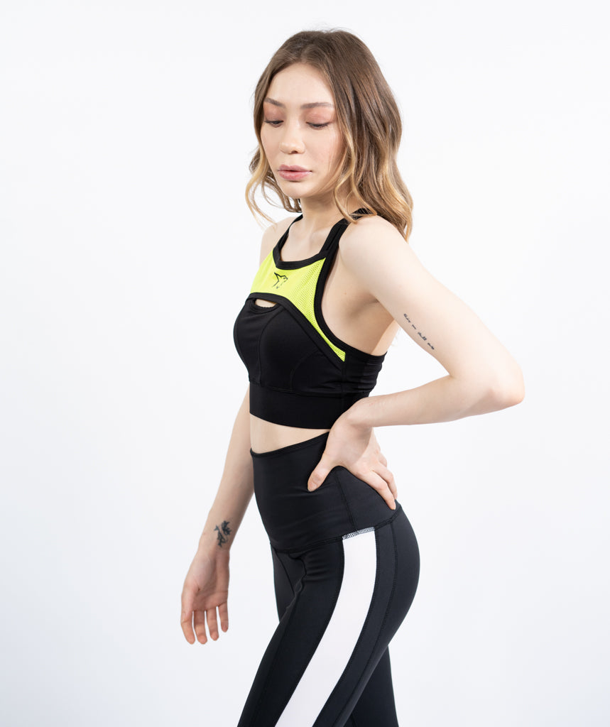 Custom Double Action Mesh Sports Bra