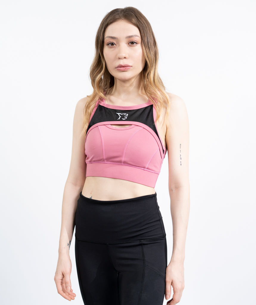 Custom Double Action Mesh Sports Bra