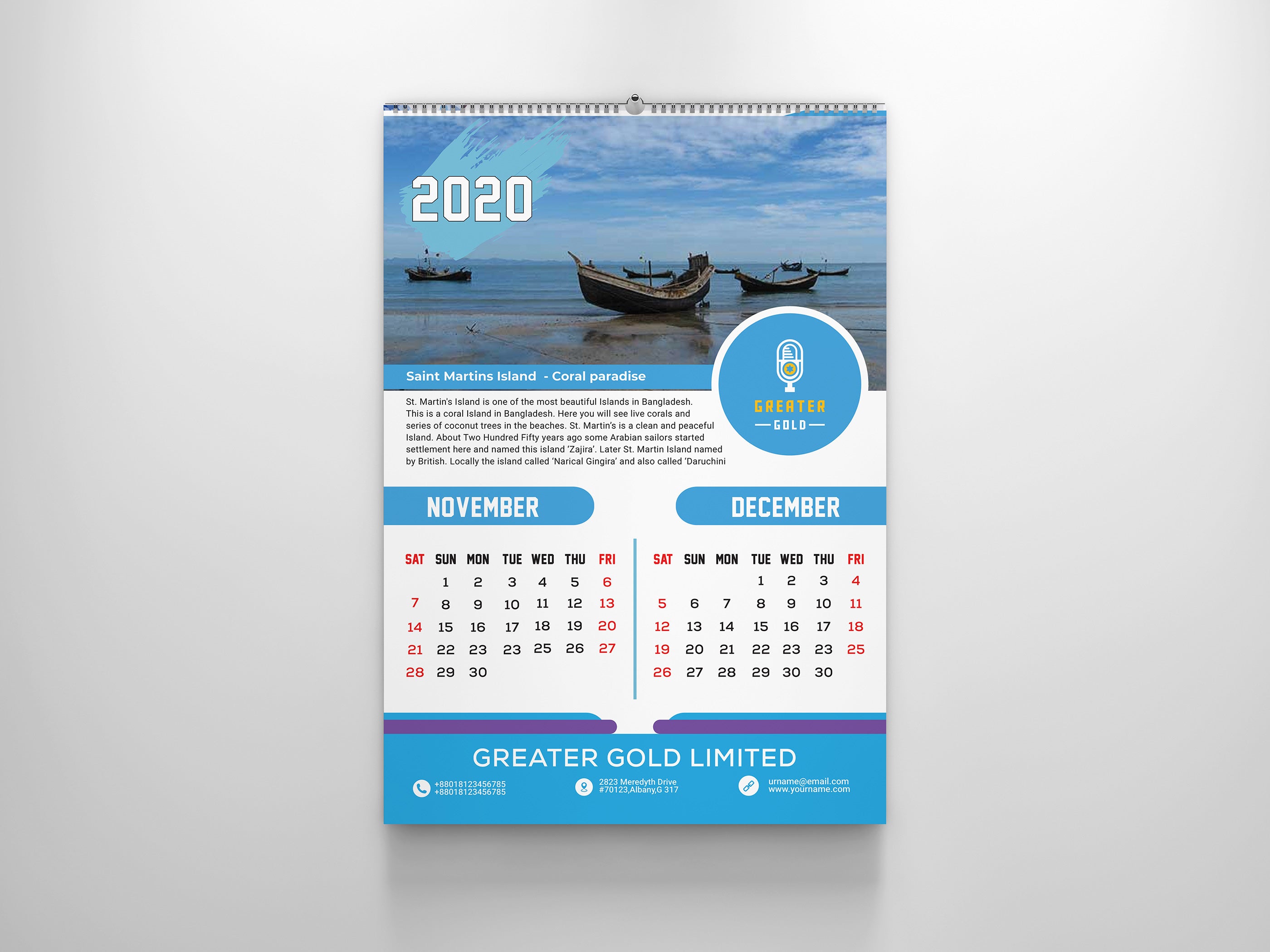 Custom 6-Page Calendars Printing – BestoPrint.com