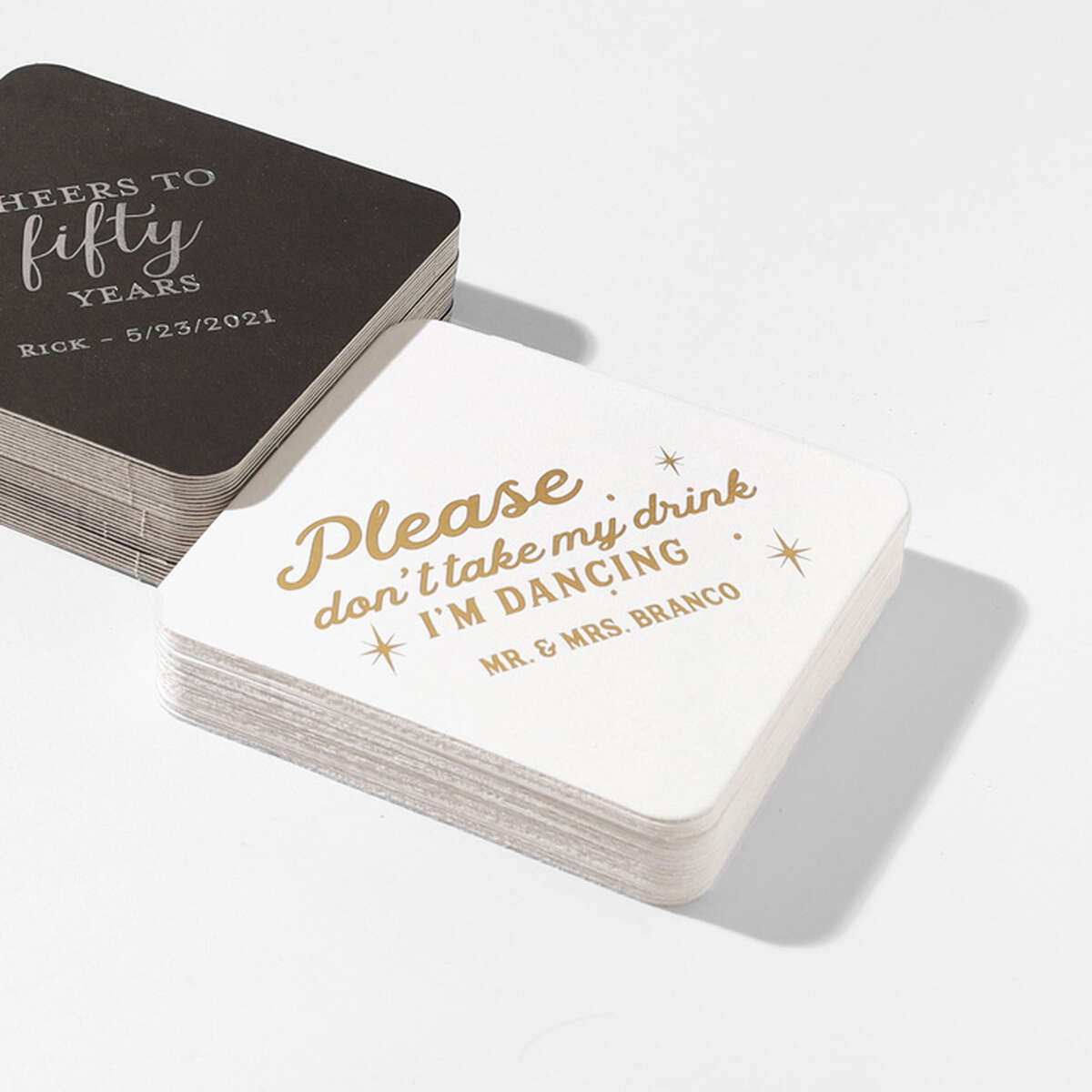 Custom Coasters, Paper Coasters for Drinks